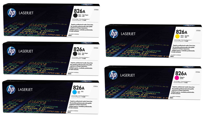 HP 826A 5 Colour Toner Cartridge Multipack