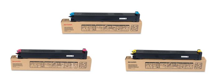 Sharp MX-23GT 3 Colour Toner Cartridge Multipack