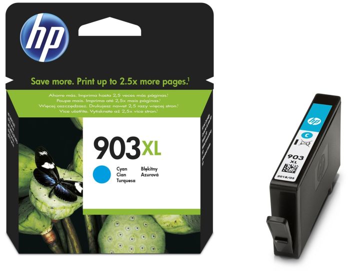 HP 903XL High Capacity Cyan Ink Cartridge - (T6M03AE)