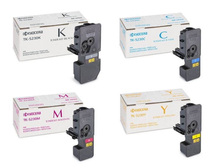 Kyocera TK-5230 High Capacity 4 Colour Toner Cartridge Multipack