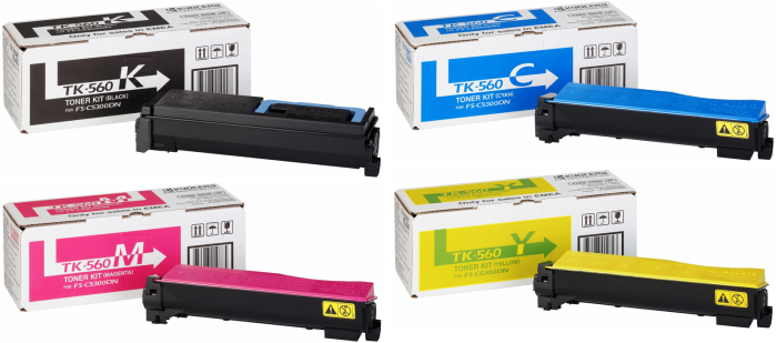 Kyocera TK-560 4 Colour Toner Cartridge Multipack