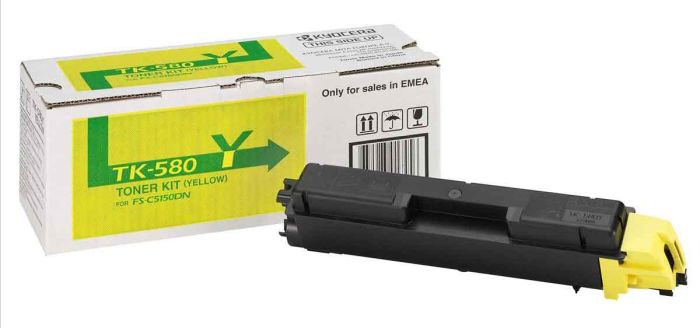 Kyocera TK-580Y Yellow Toner Cartridge