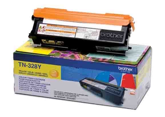 Brother TN-328Y Extra High Capacity Yellow Toner Cartridge