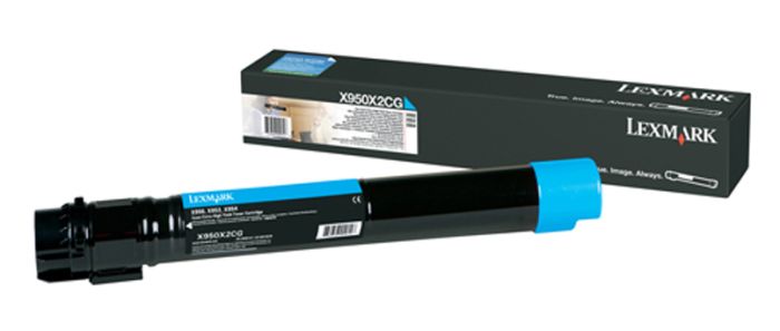 Lexmark X950X2CG Extra High Capacity Cyan Toner Cartridge