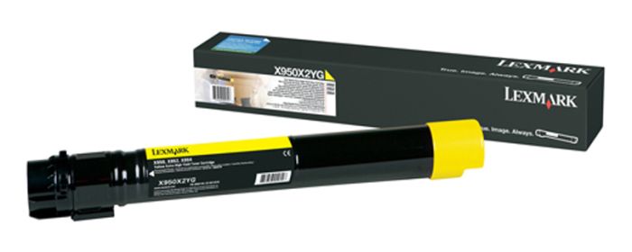 Lexmark X950X2YG Extra High Capacity Yellow Toner Cartridge