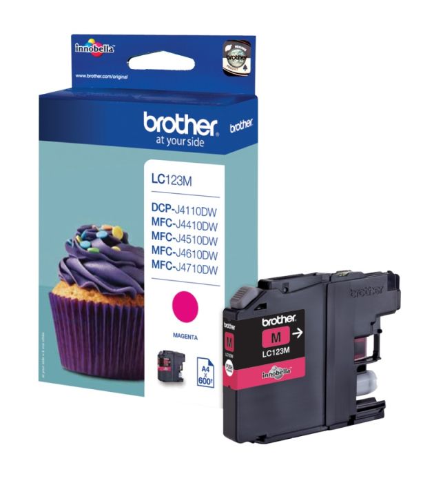 Brother LC123M Magenta Ink Cartridge