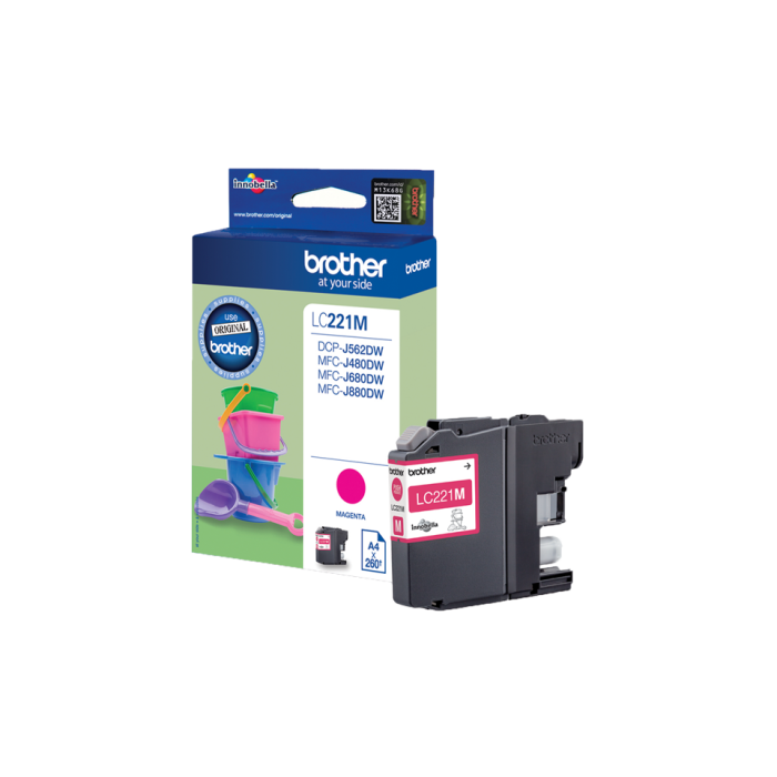 Brother LC221M Light User Magenta Ink Cartridge