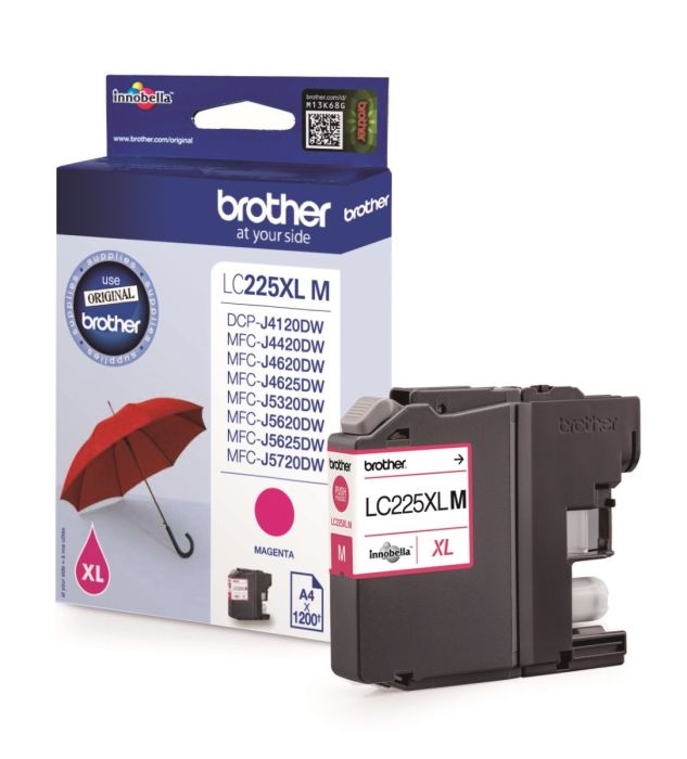 Brother LC225XL High Capacity Magenta Ink Cartridge (LC225XLM)