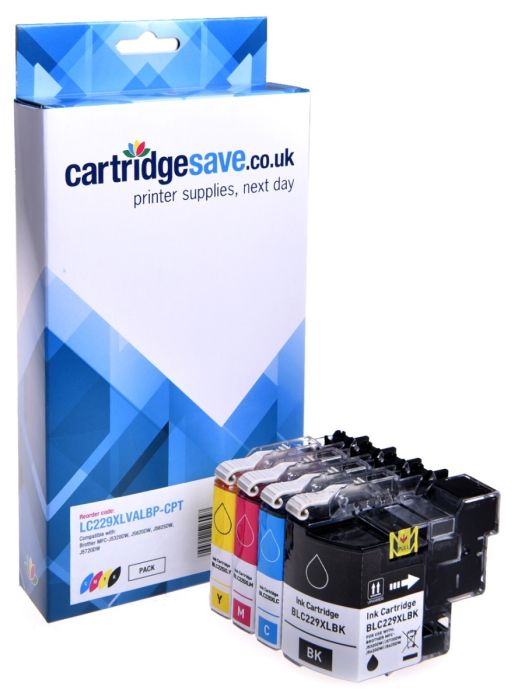 Compatible Brother LC229XL / LC225XL High Capacity 4 Colour Ink Multipack (LC229XLVALBP)