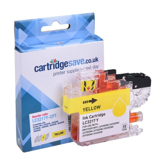 Compatible Brother LC3217 Yellow Ink Cartridge