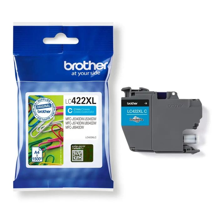 Brother LC422XLC High Capacity Cyan Ink Cartridge