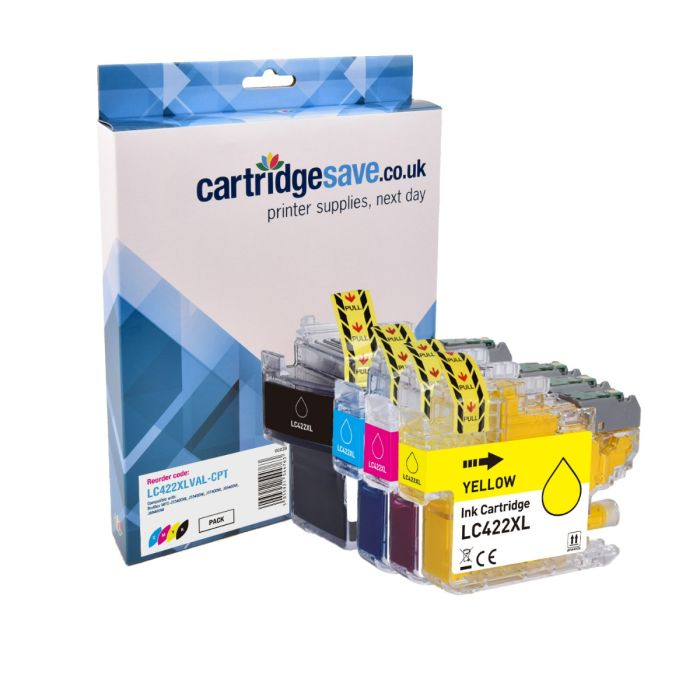 Compatible Brother LC422XL High Capacity 4 Colour Ink Cartridge Multipack