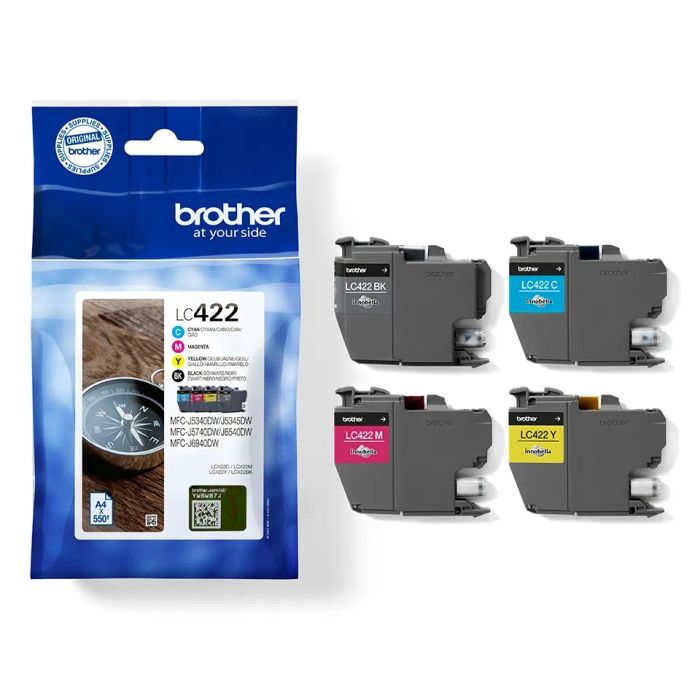 Brother LC422VAL 4 Colour Ink Cartridge Multipack