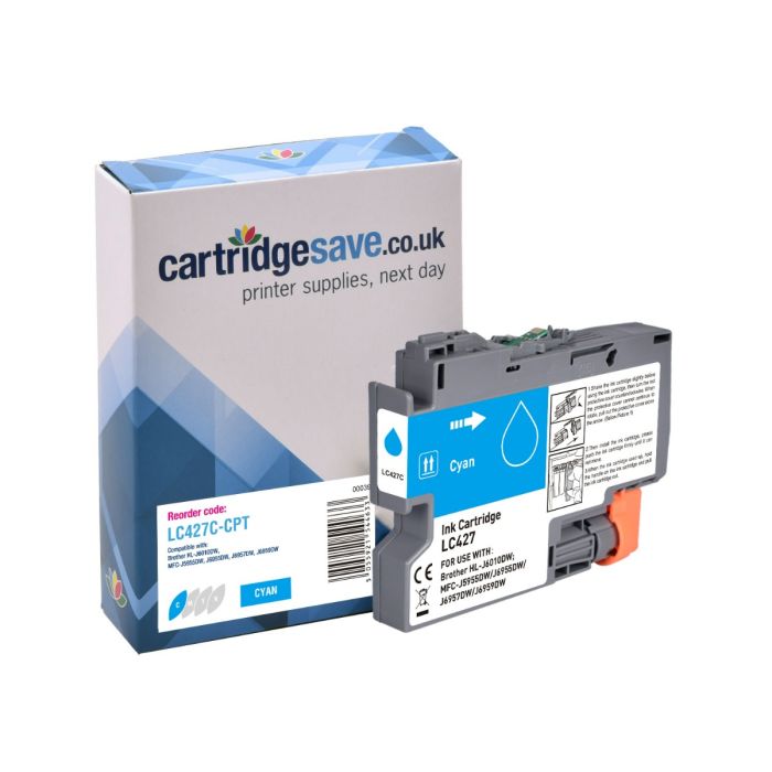 Compatible Brother LC427 Cyan Ink Cartridge - (LC427C)