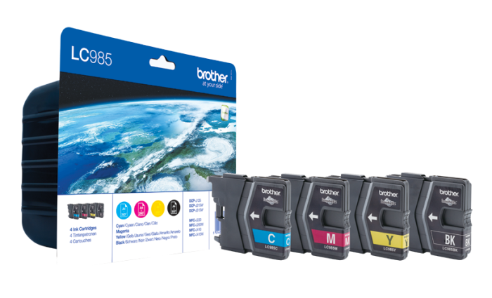 Brother LC985 4 Colour Ink Cartridge Multipack