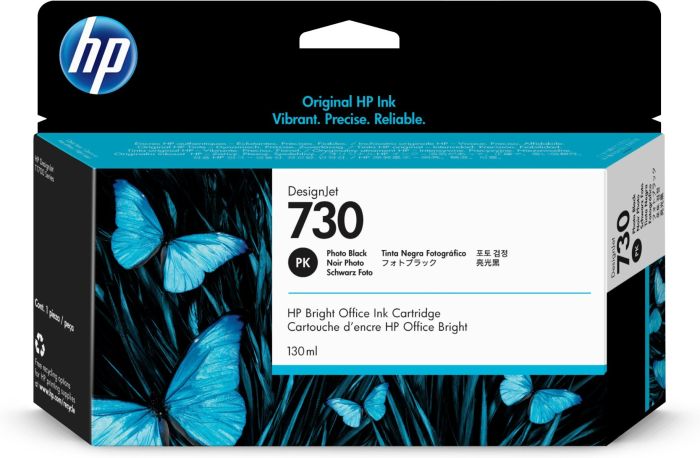 HP 730 Photo Black Ink Cartridge - (P2V67A)