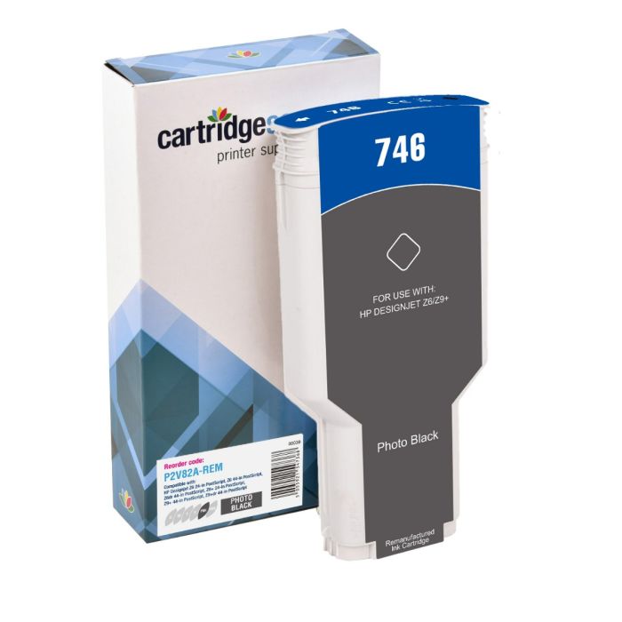 Compatible HP 746 Photo Black Ink Cartridge - (P2V82A)