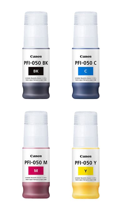 Canon PFI-050 4 Colour Ink Cartridge Multipack