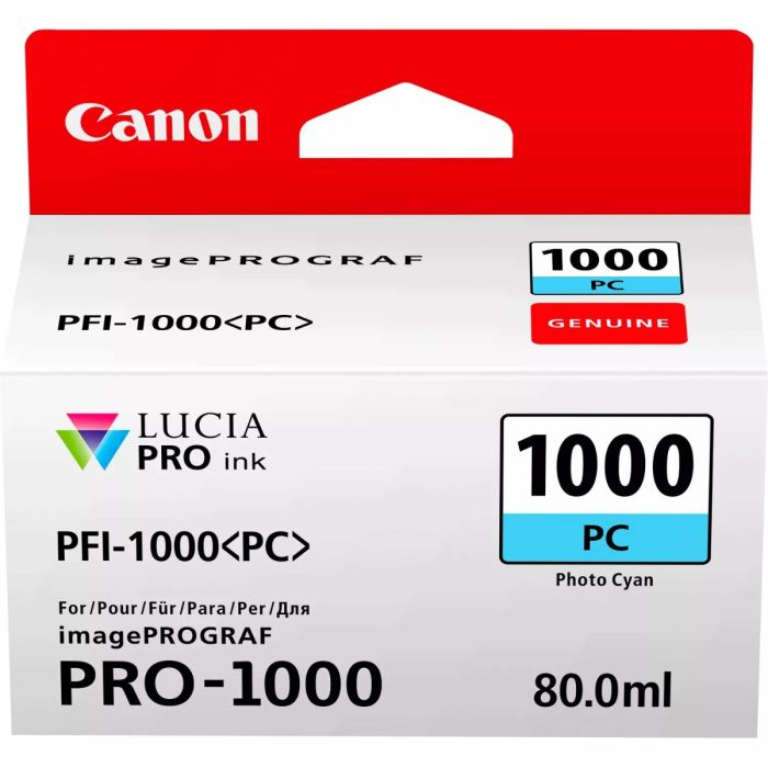 Canon PFI-1000PC Photo Cyan Ink Cartridge - (0550C001)