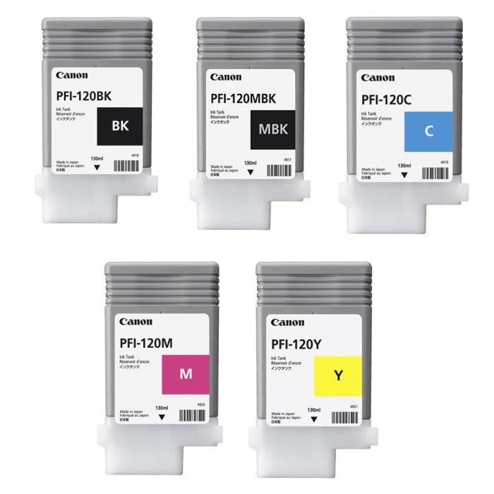 Canon PFI-120 5 Colour Ink Cartridge Multipack