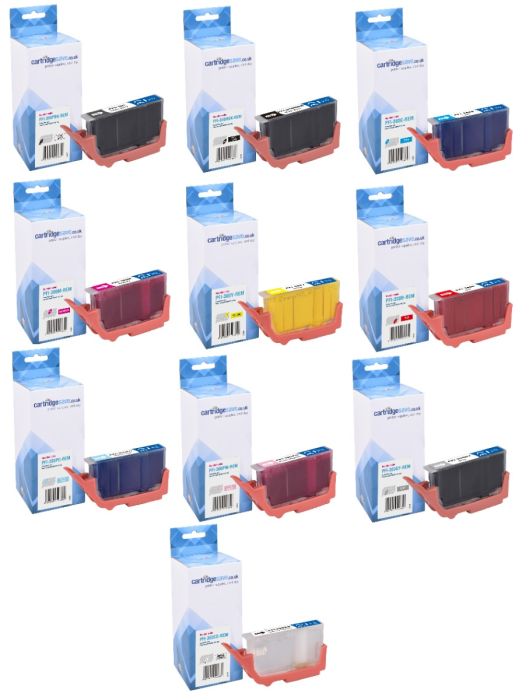 Compatible Canon PFI-300 10 Colour Ink Cartridge Multipack