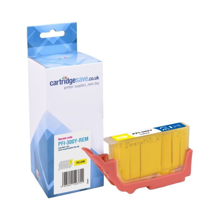 Compatible Canon PFI-300Y Yellow Ink Cartridge - (4196C001)