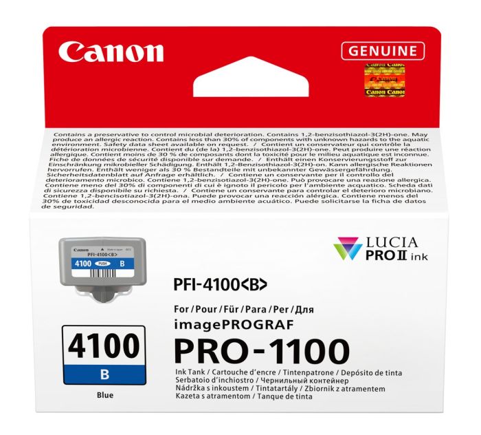 Canon PFI-4100B Blue Ink Cartridge - (6786C001)