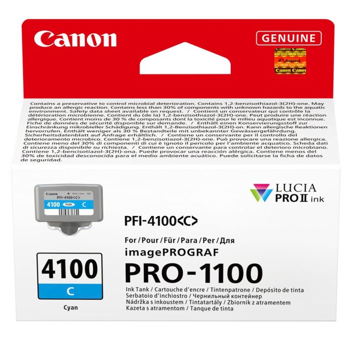 Canon PFI-4100C Cyan Ink Cartridge - (6778C001)