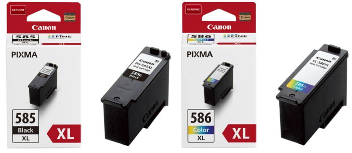 Canon PG585XL-CL586XL High Capacity Black & Tri-Colour Ink Cartridge Multipack