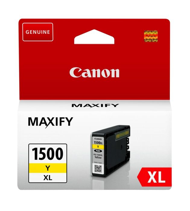 Canon PGI-1500XLY High Capacity Yellow Ink Cartridge - (9195B001AA)