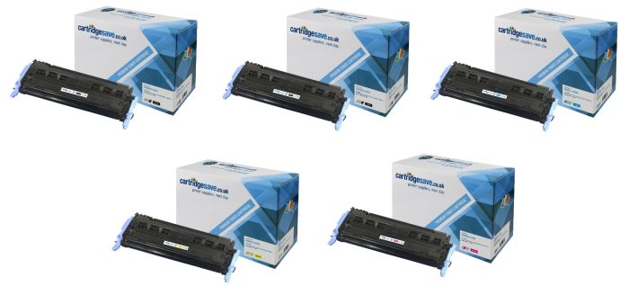 Compatible HP 124A 5 Colour Toner Cartridge Multipack