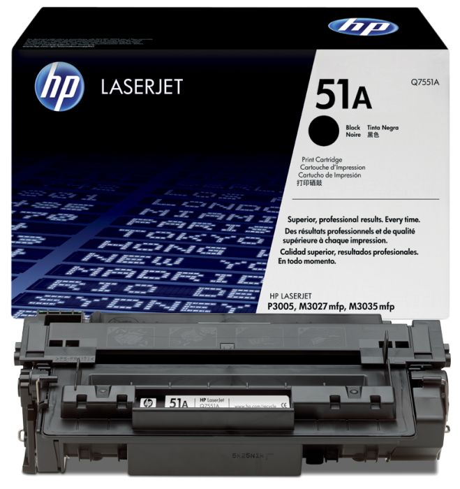 HP 51A Black Toner Cartridge - (Q7551A)