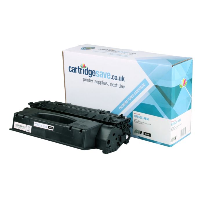 Compatible HP 53X High Capacity Black Toner Cartridge - (Q7553X)