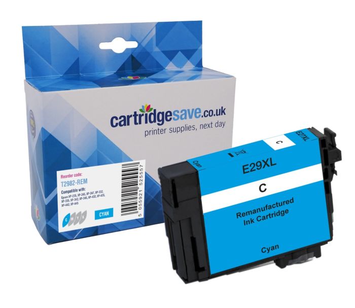 Compatible Epson 29 Cyan Ink Cartridge - (T2982 Strawberry)