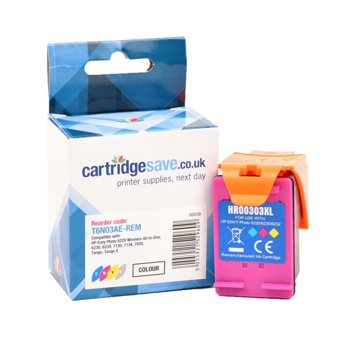 Compatible HP 303XL Tri-Colour Ink Cartridge - (T6N03AE)