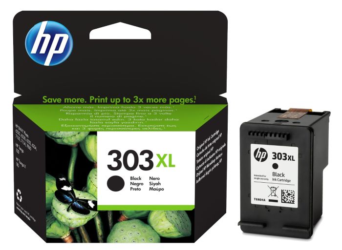 HP 303XL High Capacity Black Ink Cartridge - (T6N04AE)