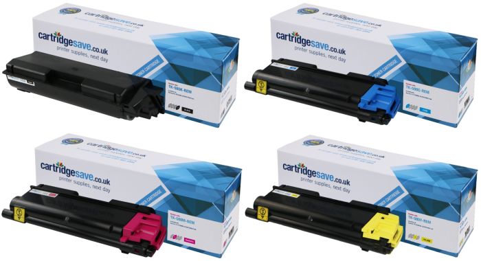 Compatible Kyocera TK-580 4 Colour Toner Cartridge Multipack