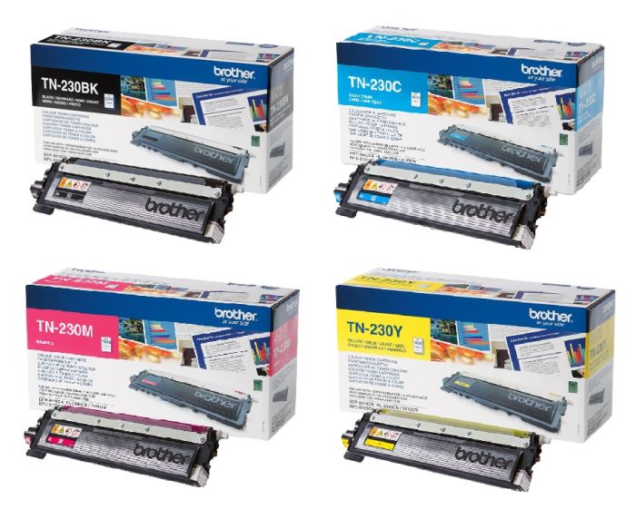 Brother TN-230 4 Colour Toner Cartridge Multipack