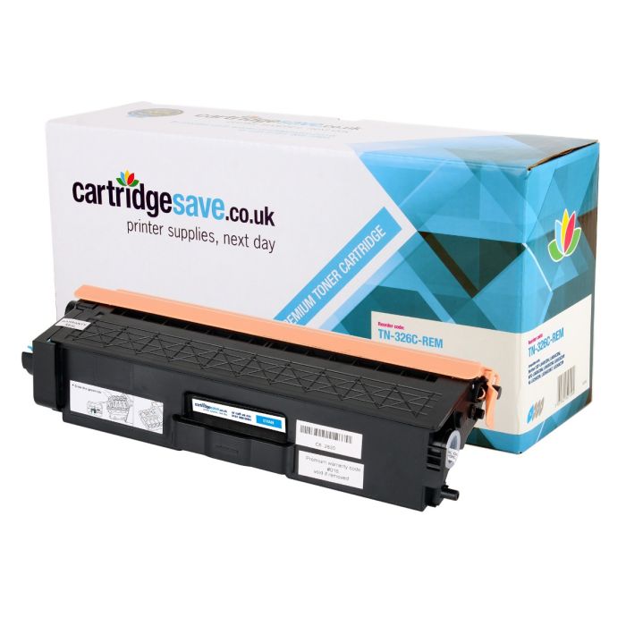 Compatible Brother TN-326C High Capacity Cyan Toner Cartridge