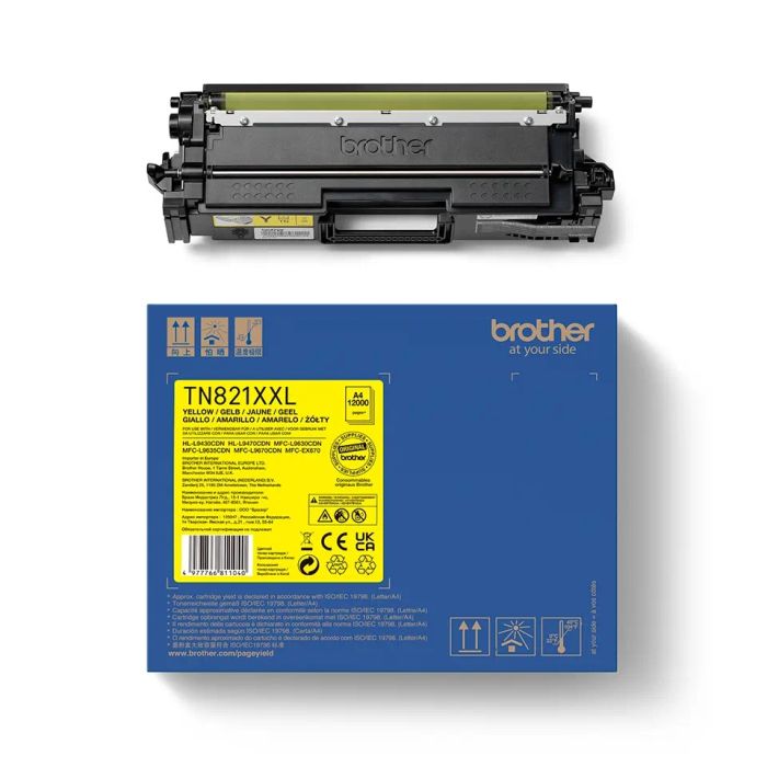 Brother TN-821XXLY High Capacity Yellow Toner Cartridge