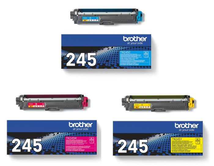 Brother TN-245 3 Colour High Capacity Toner Cartridge Multipack