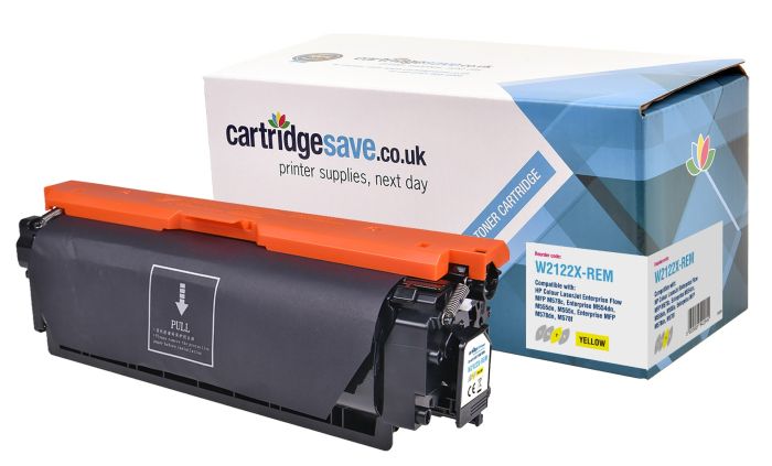 Compatible HP 212X High Capacity Yellow Toner Cartridge - (W2122X)