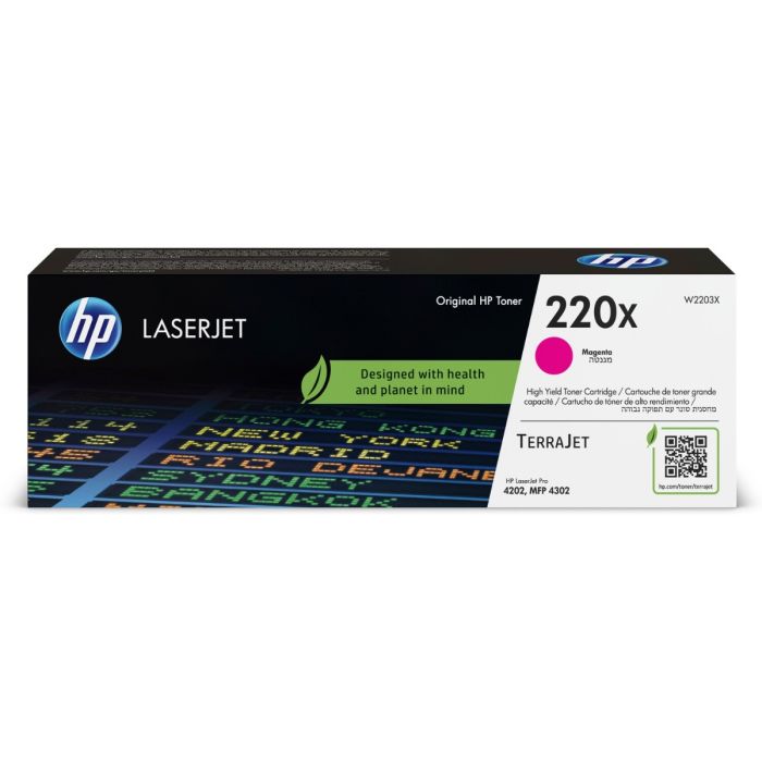 HP 220X High Capacity Magenta Toner Cartridge - (W2203X)