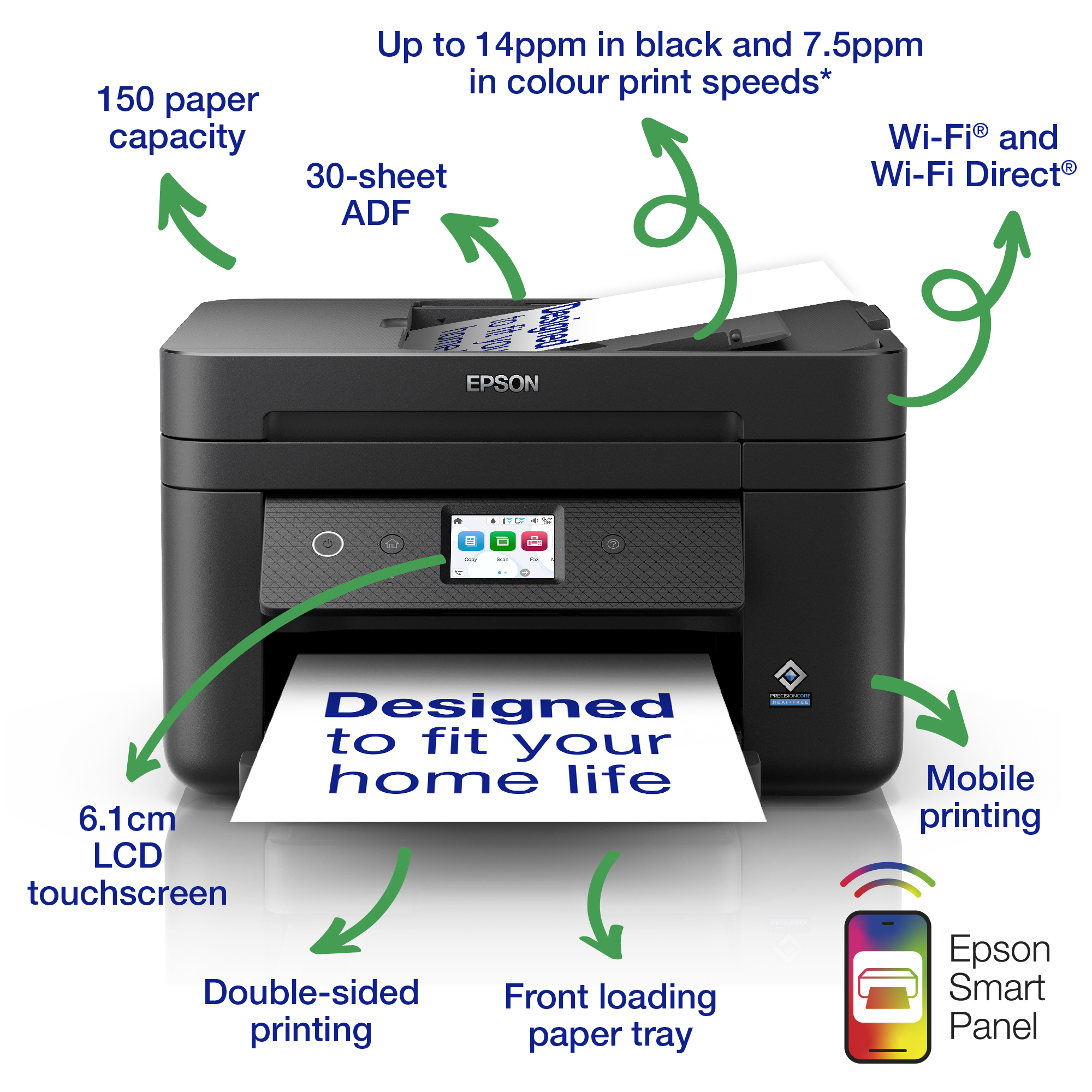 Epson WorkForce WF-2960DWF A4 Inkjet Printer