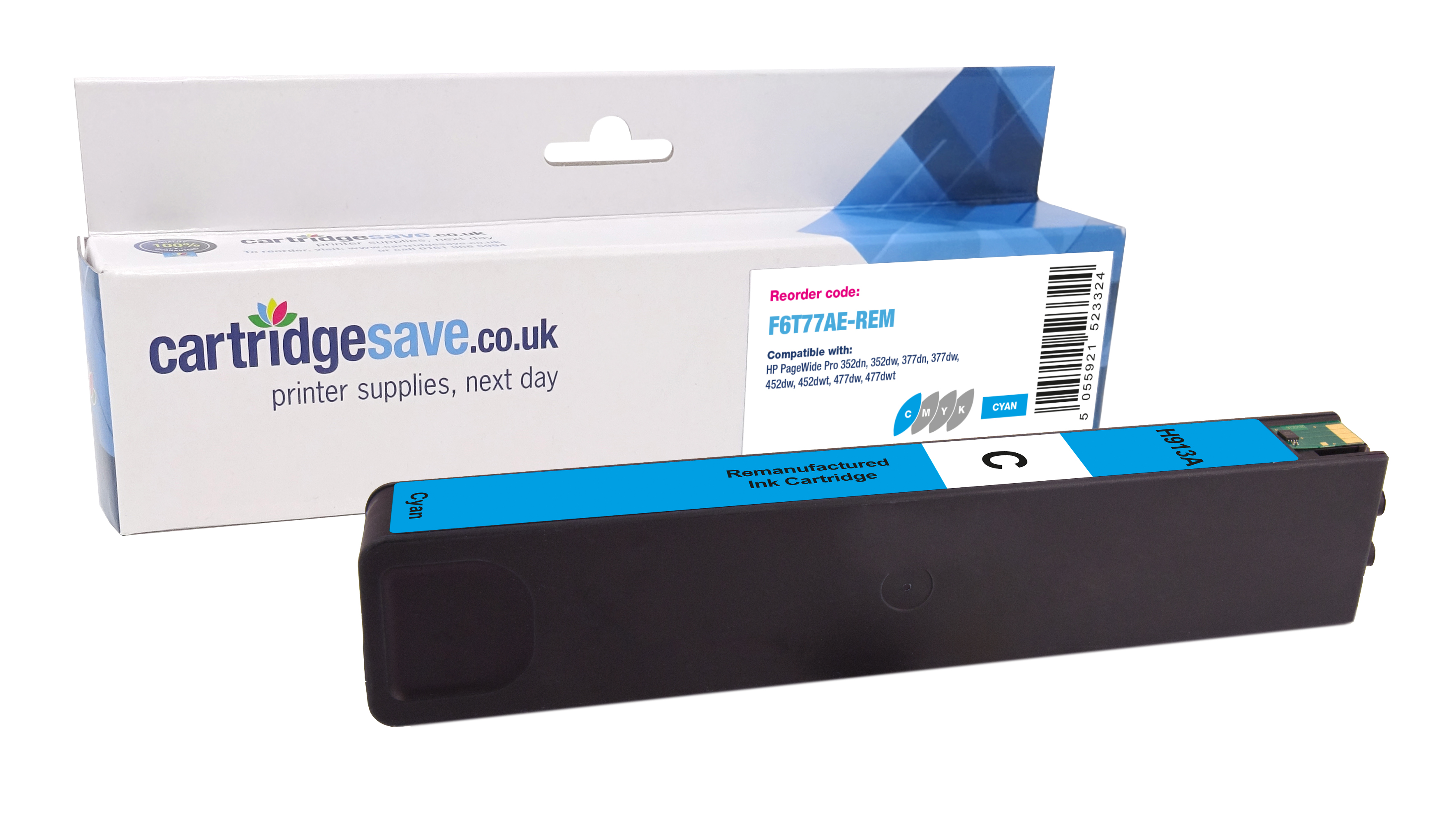 Compatible HP 913A Cyan Ink Cartridge - (F6T77AE)