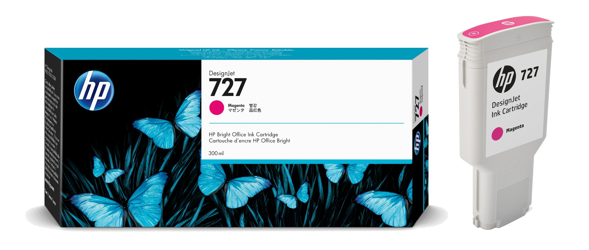 HP 727 Extra High Capacity Magenta Ink Cartridge - (F9J77A)