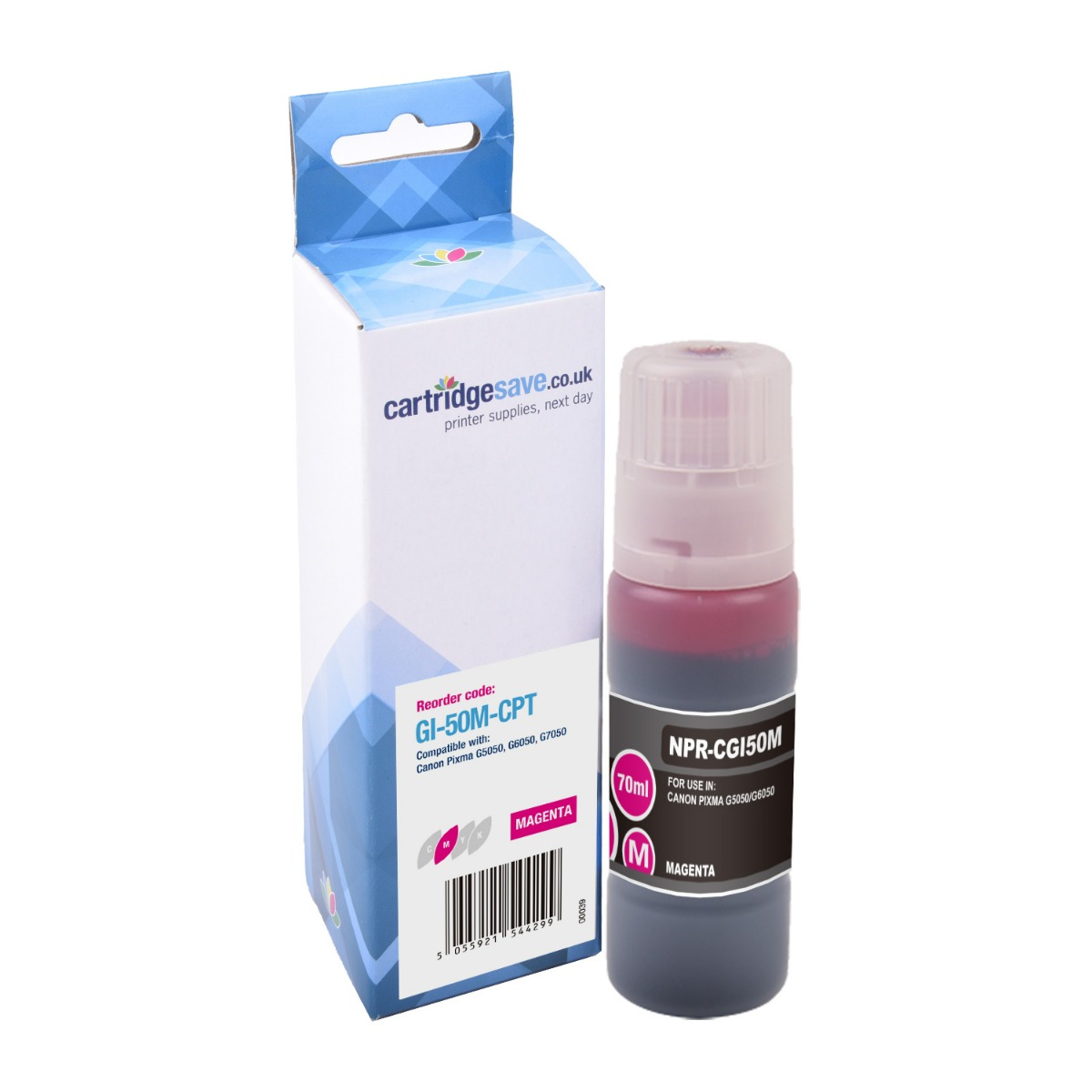 Compatible Canon GI-50M Magenta Ink Bottle - (3404C001)