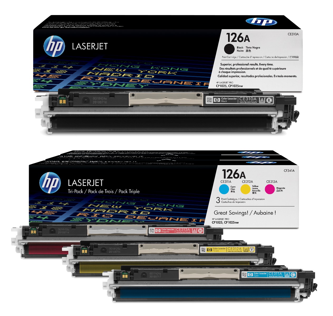 HP 126A 4 Colour Toner Cartridge Multipack