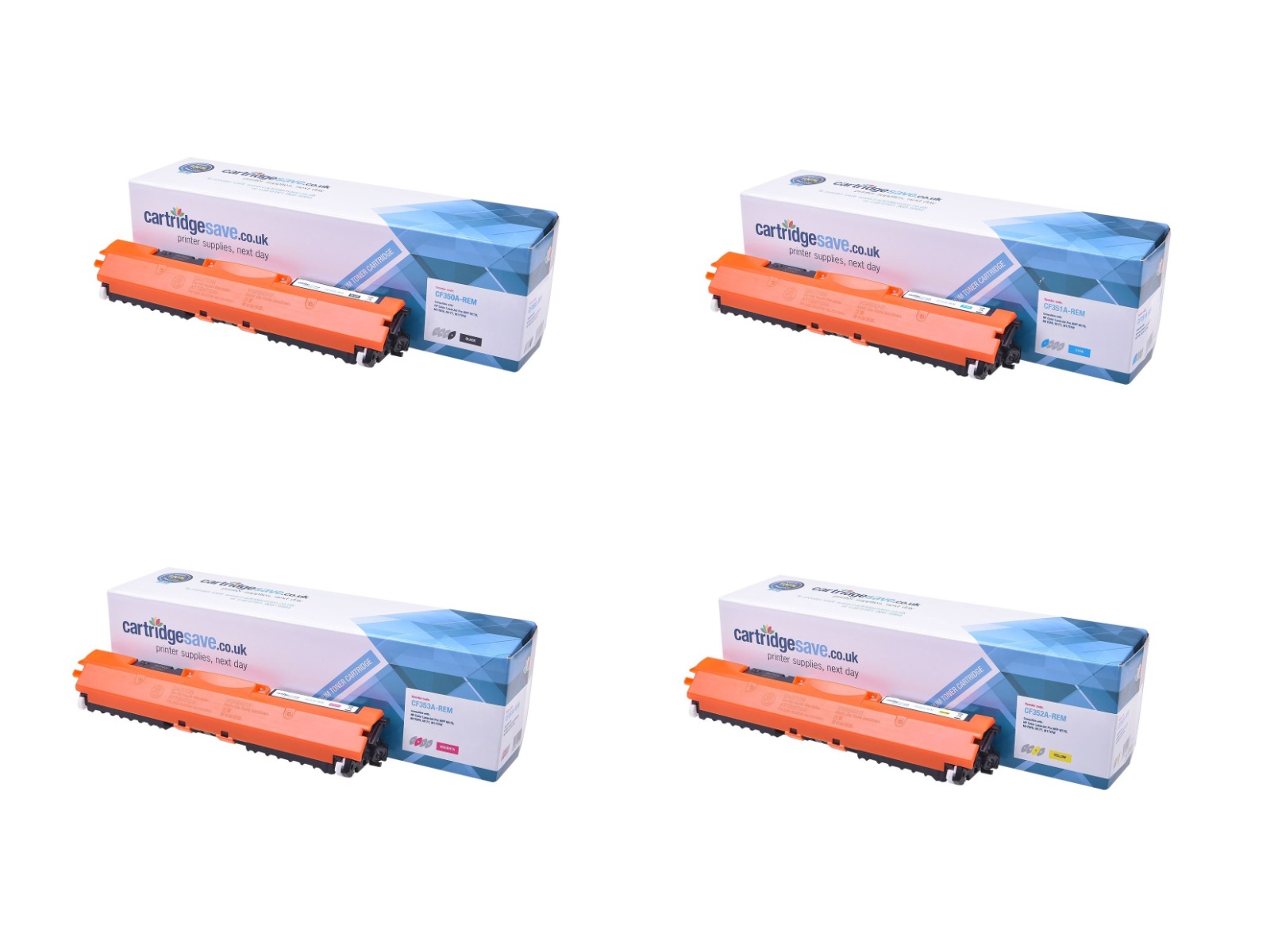 Compatible HP 130A 4 Colour Toner Cartridge Multipack