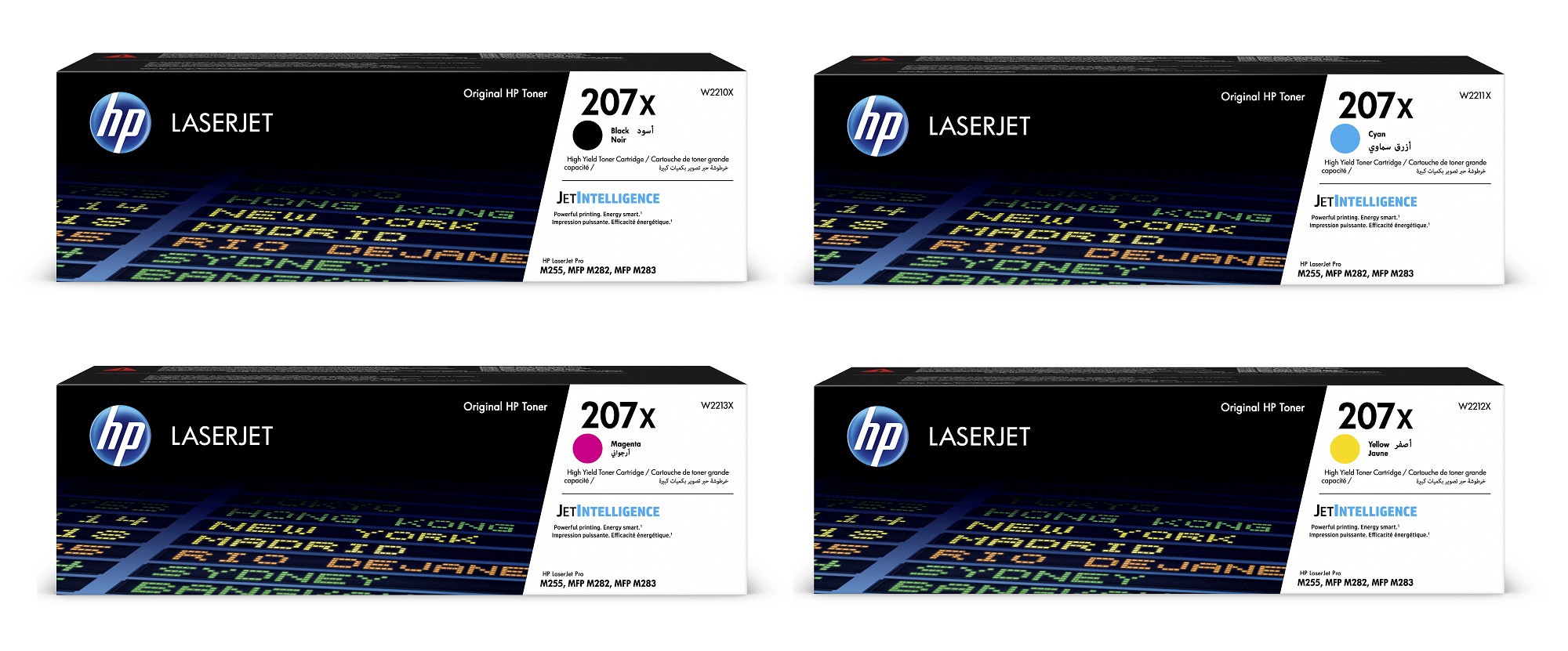 HP 207X 4 Colour High Capacity Toner Cartridge Multipack